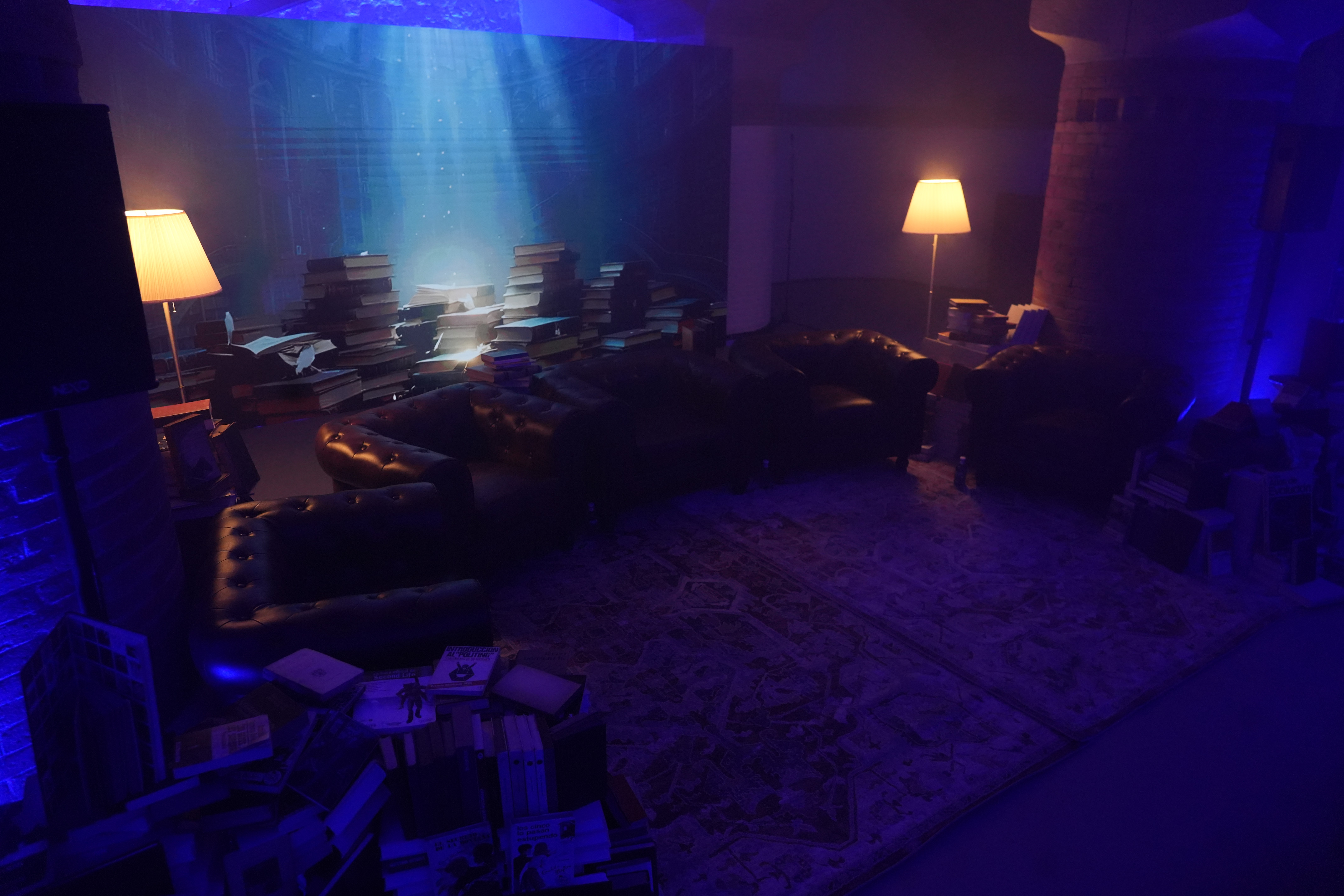 The recreation of the Cemetery of Forgotten Books at the Recinte Modernista de Sant Pau