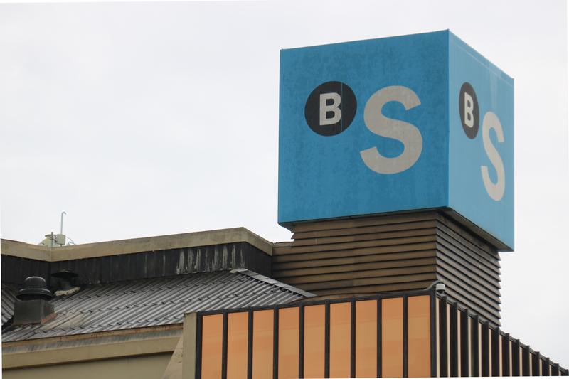 A Banc Sabadell logo on on of the company's buildings
