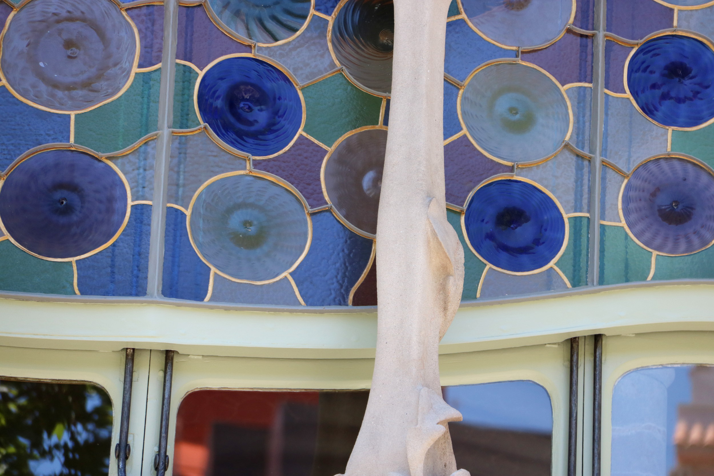 Windows on Gaudí's Casa Batlló