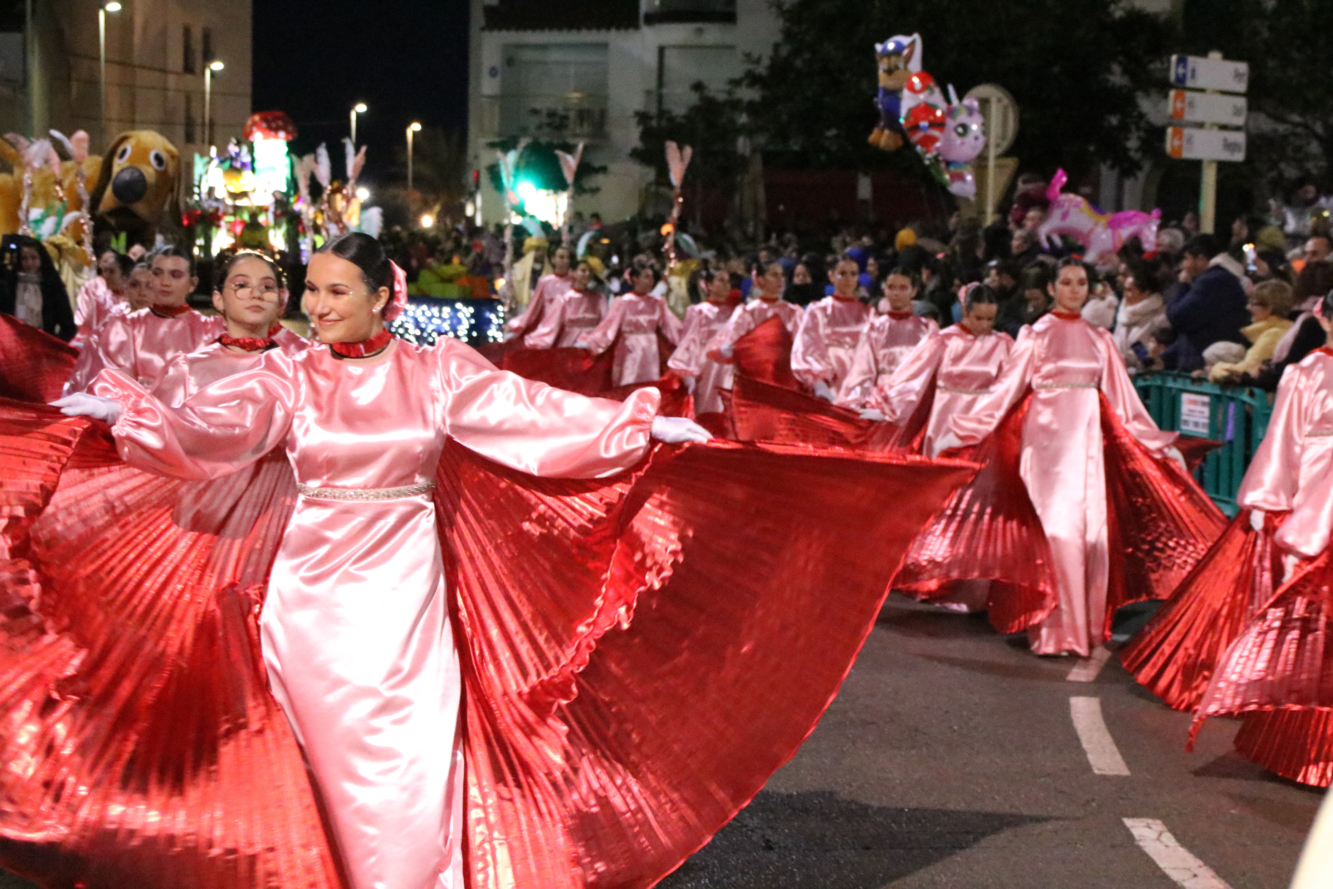 Dancers during the Kings' Parade in Blanes last year