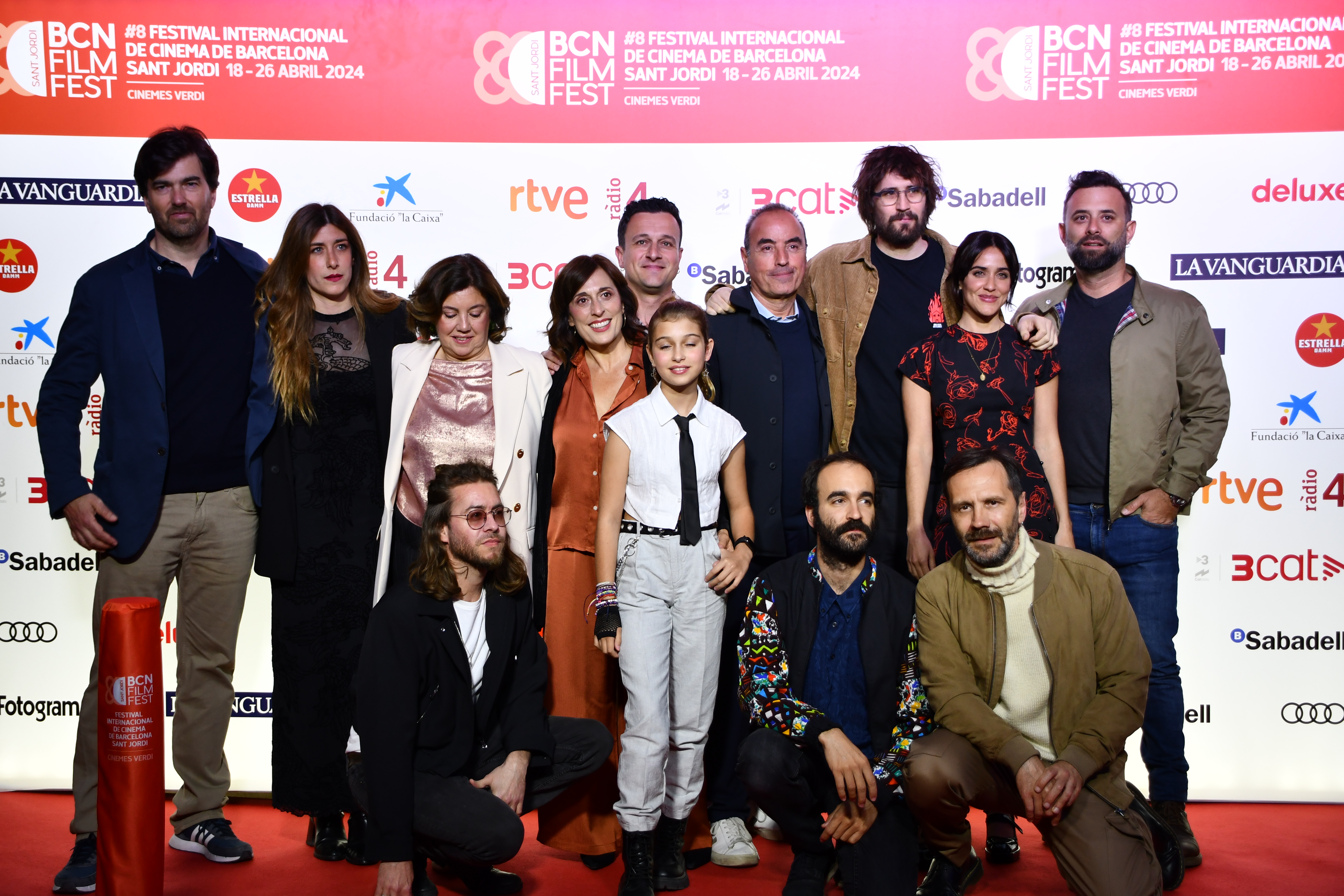 Cast and crew of 'Casa en flames' at the opening of the BCN Film Fest