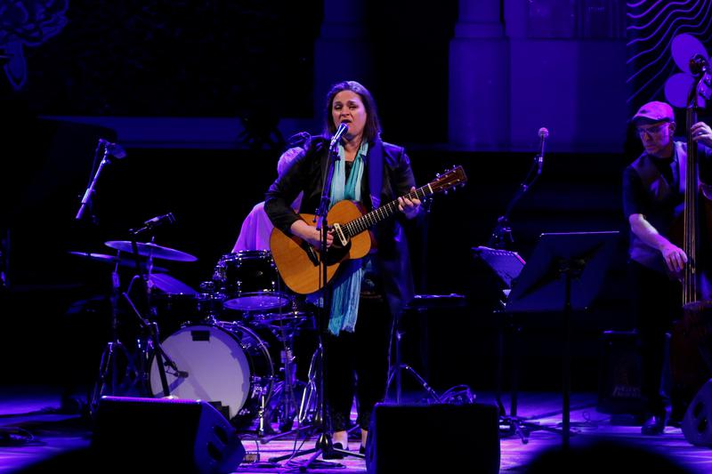 American jazz musician and singer Madeleine Peyroux performs at the Palau de la Música Catalana as part of the Voll-Damm Barcelona Jazz Festival, October 11, 2022