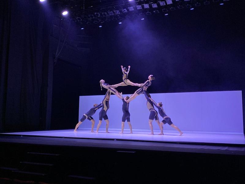 Wolf performers present acrobatic stunts