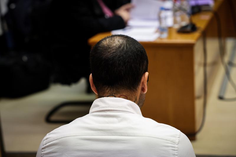 Dani Alves during his trial for sexual assault
