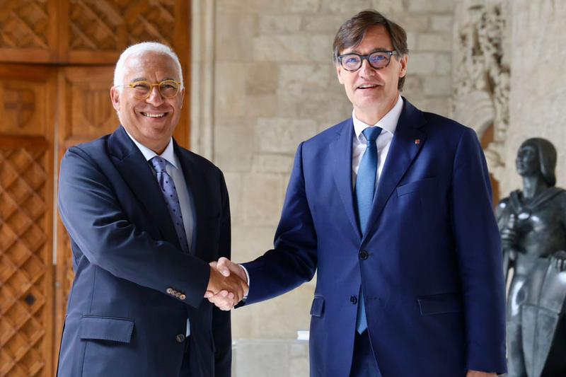 President Salvador Illa and the President of the European Council, Antonio Costa