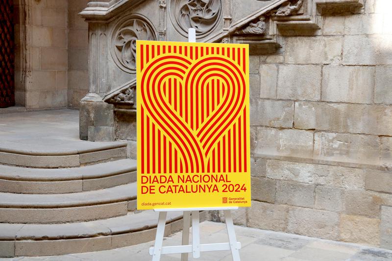 Catalan government poster for National Day 2024 celebrations