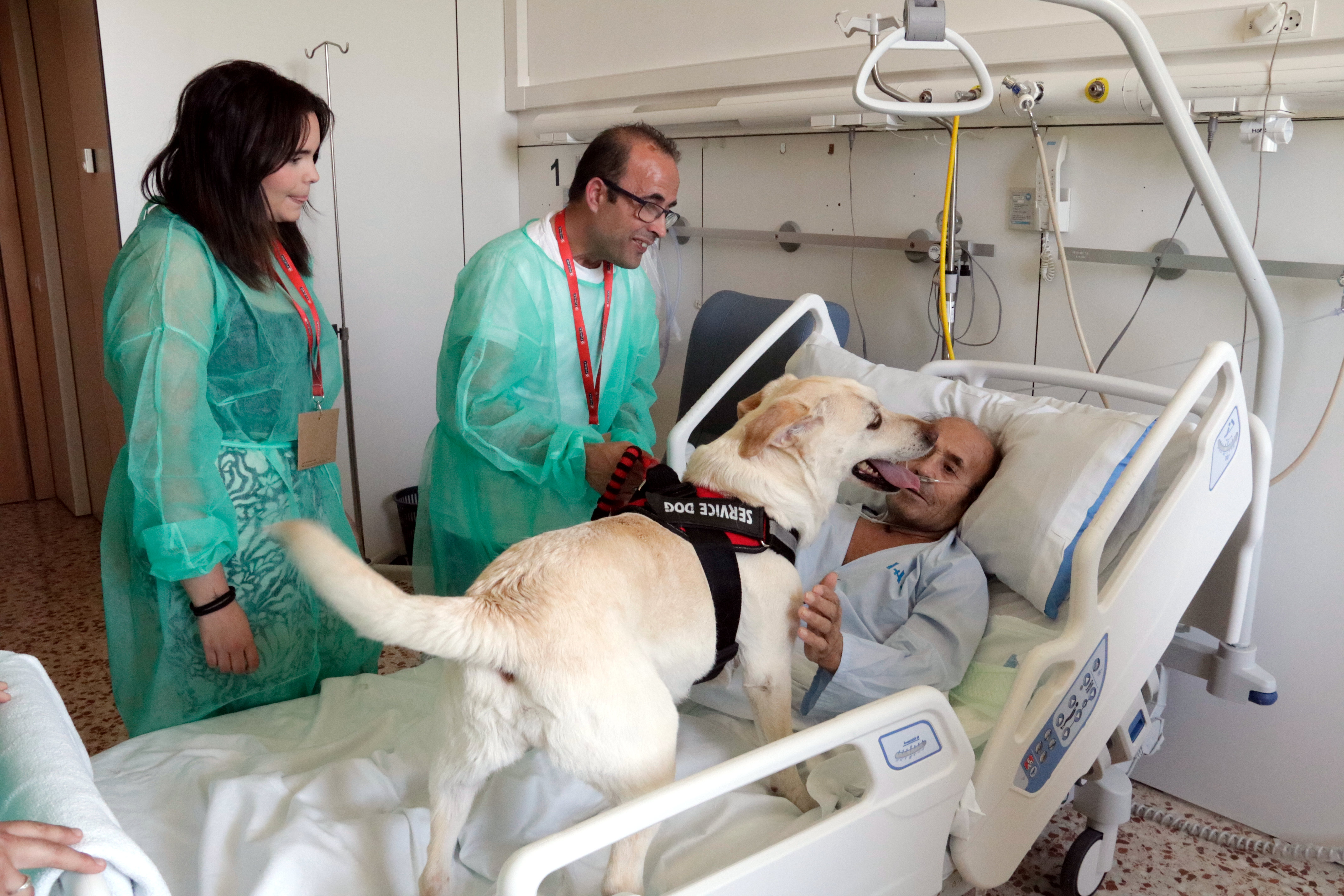 En Rafel i la Perla es retroben després de tres mesos a l'hospital de Salt