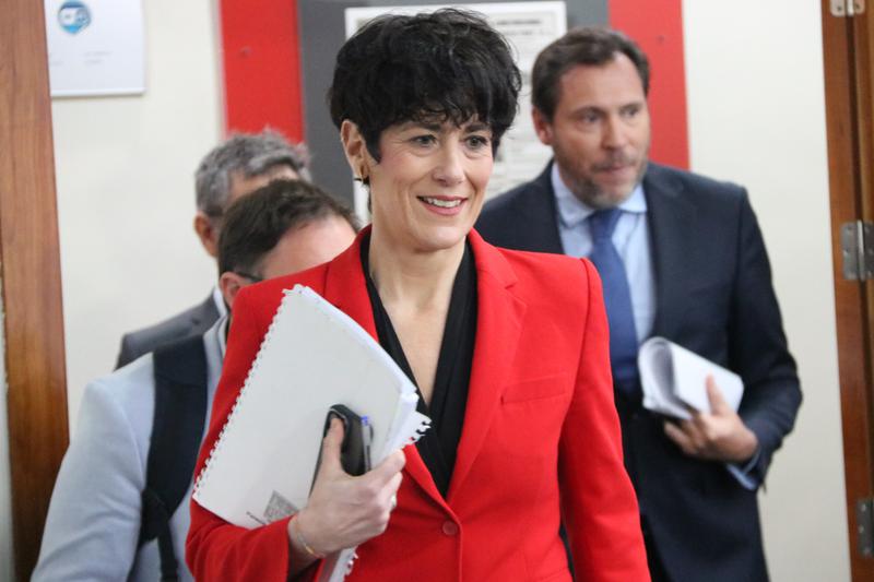 Spanish government spokesperson Elma Saiz during the cabinet press conference on Tuesday