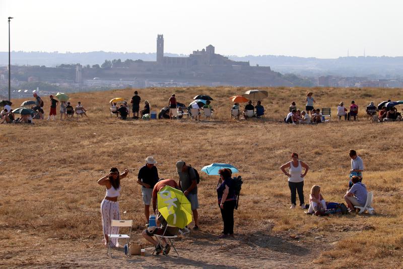 Lleida xifra en 12.500 els assistents als espais de l'eclipsi i en més de 2 MEUR l'impacte econòmic