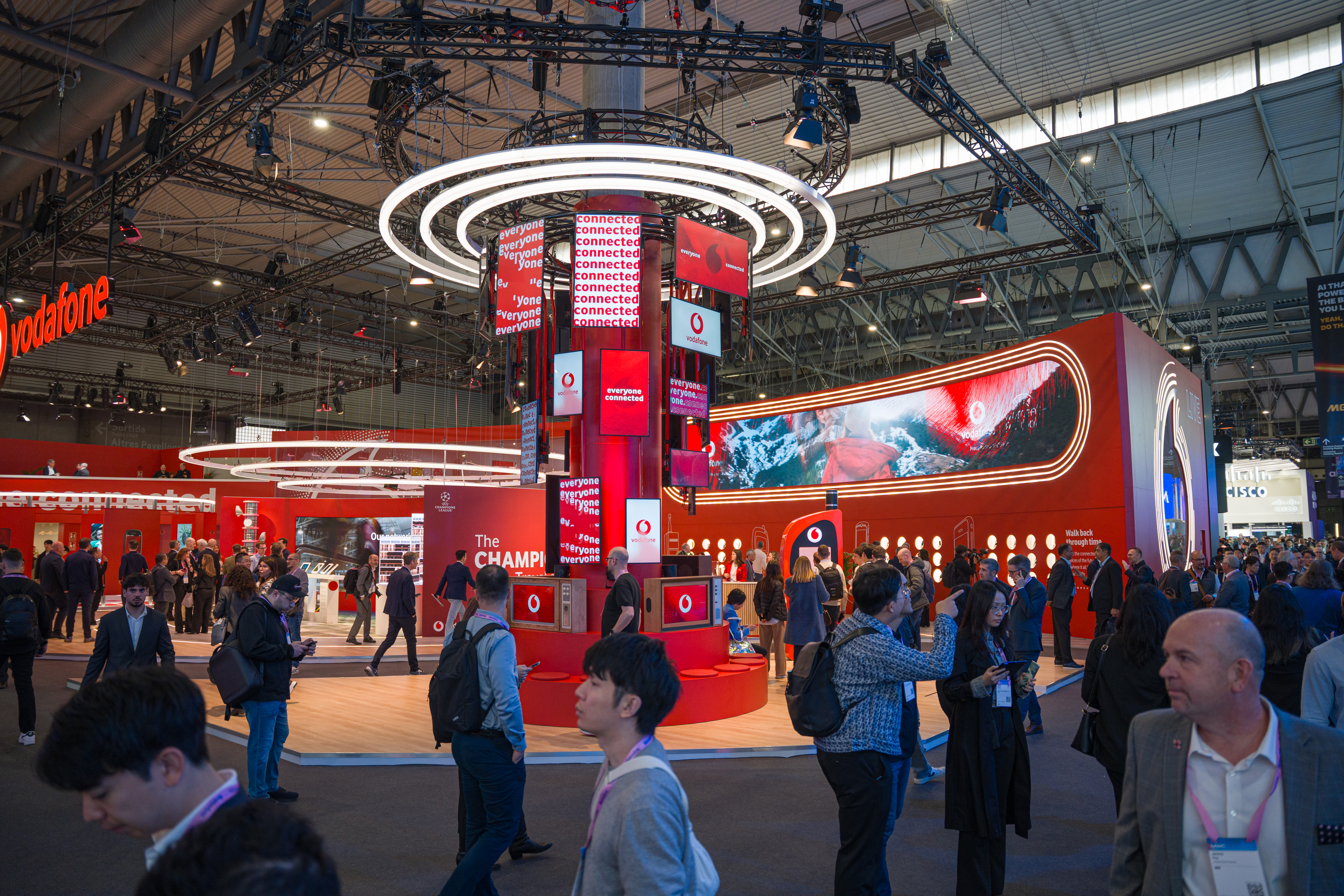 Vodafone stand at MWC26
