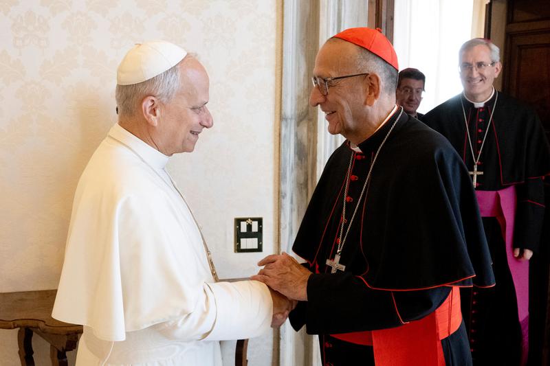 Pope Leo XIV held a private audience with Cardinal Josep Omella