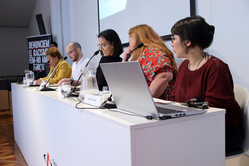 SOS Racisme press conference in Barcelona on March 23, 2023