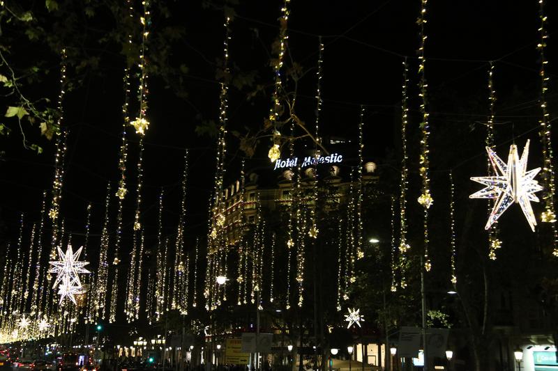 Christmas lights in Barcelona