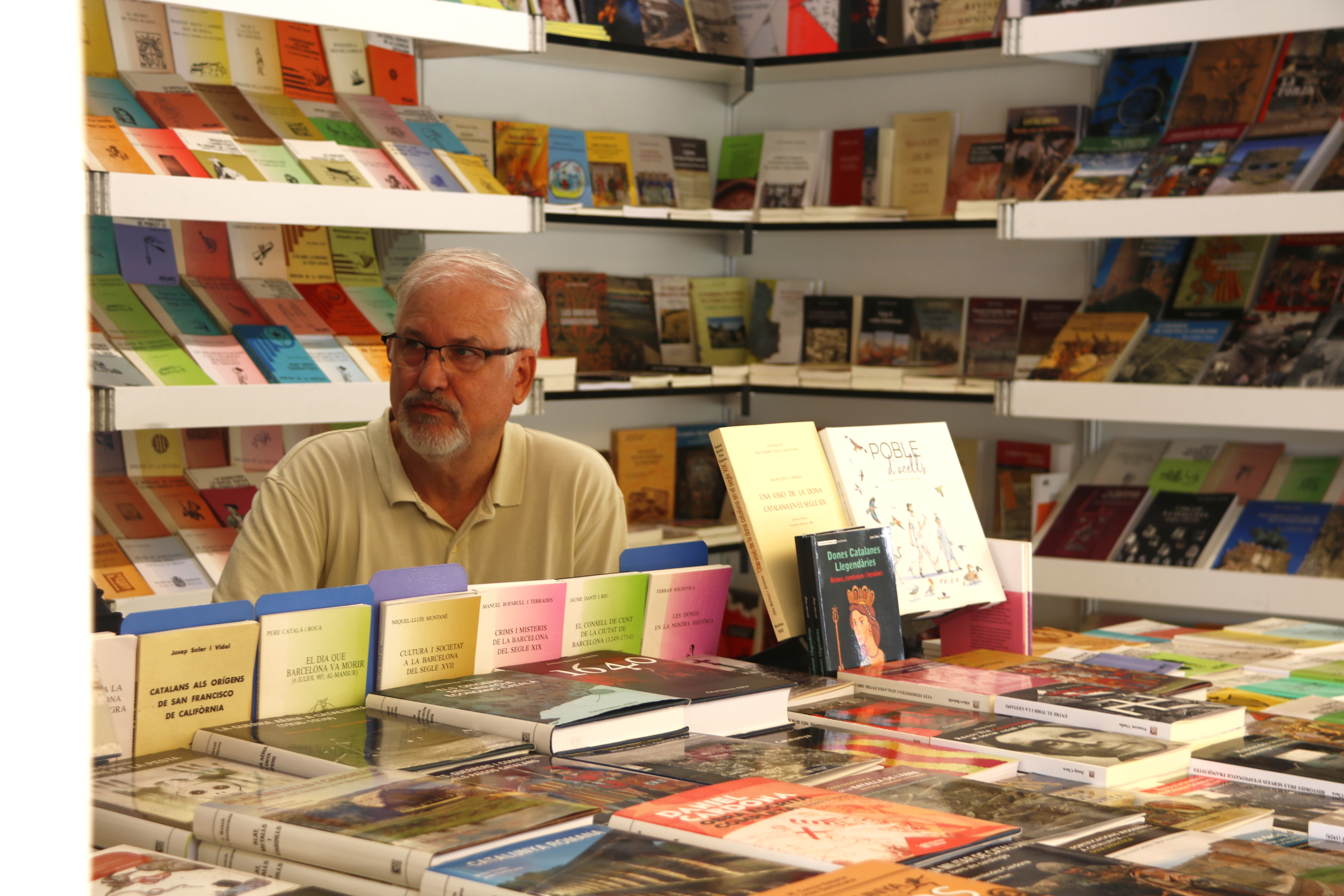 One of the stalls at the Setmana del Llibre en Català