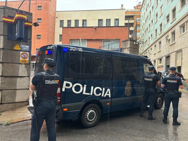 Officers from Spain's National Police