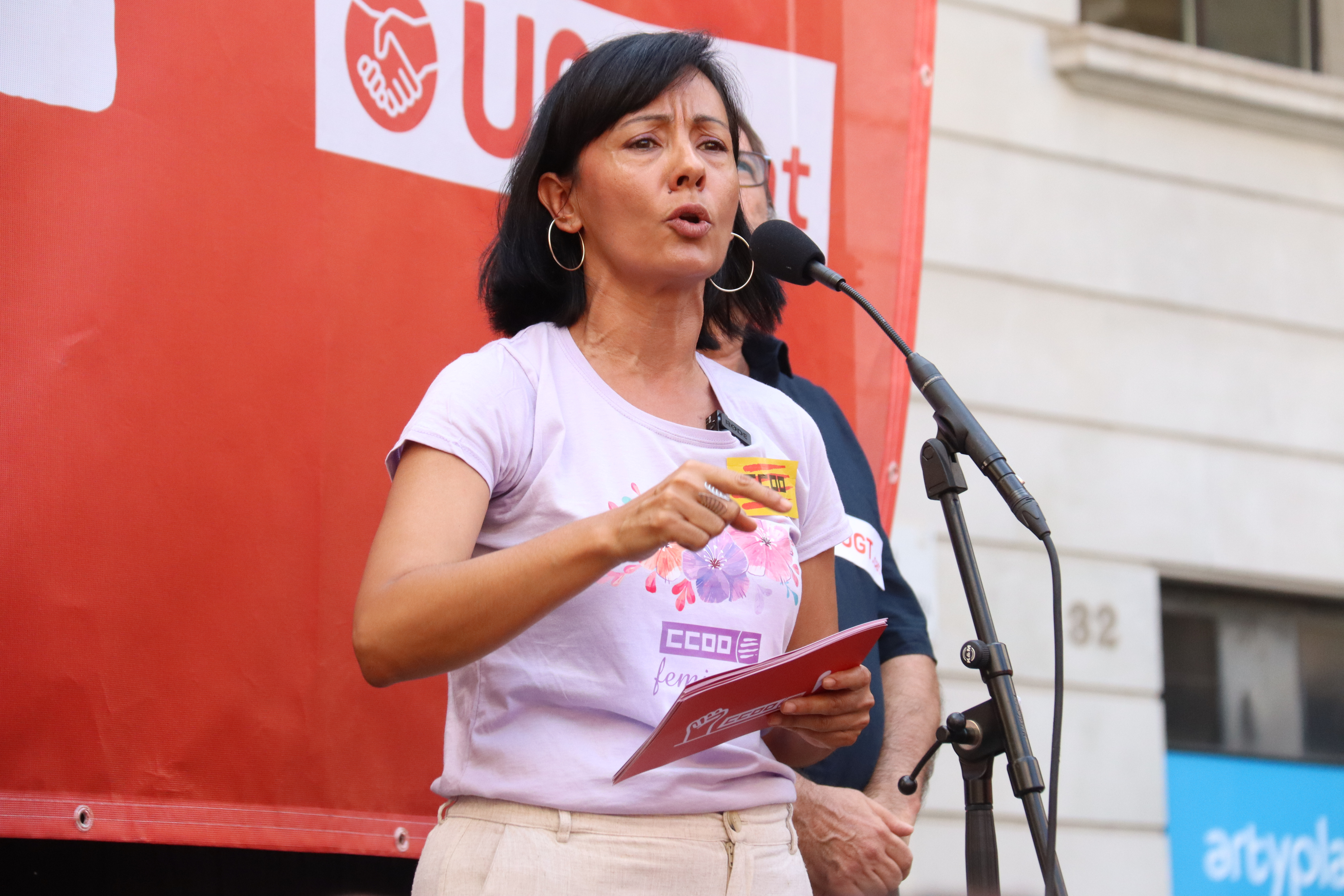 The General Secretary of CCOO in Catalonia, Belén López