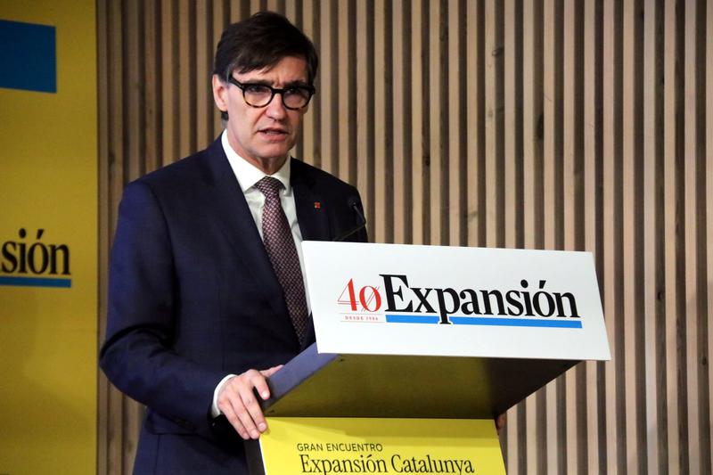 The President of the Generalitat, Salvador Illa, at an event organized by 'Expansión.'