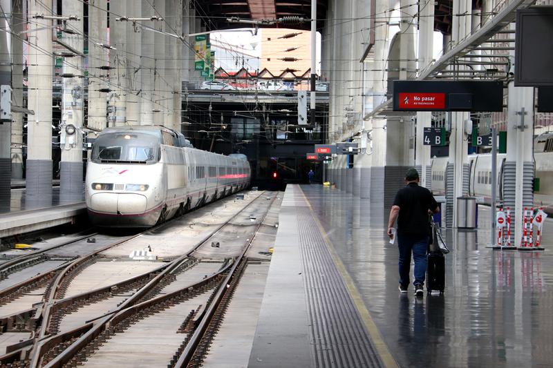 A Renfe high-speed train in Madrid