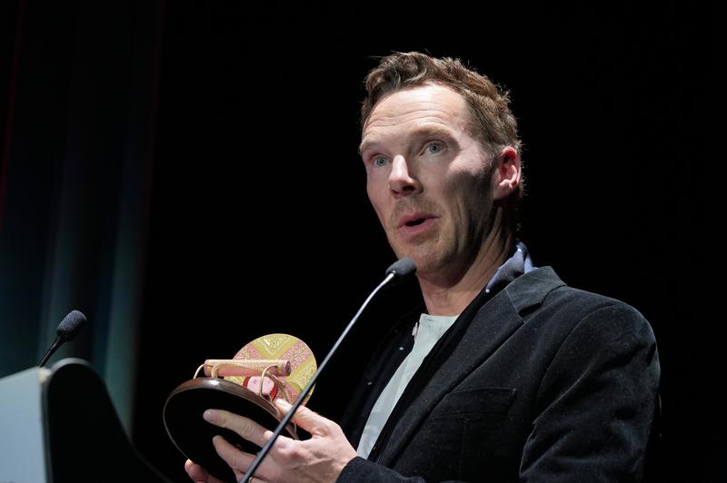 Actor Benedict Cumberbatch receives the Time Machine award