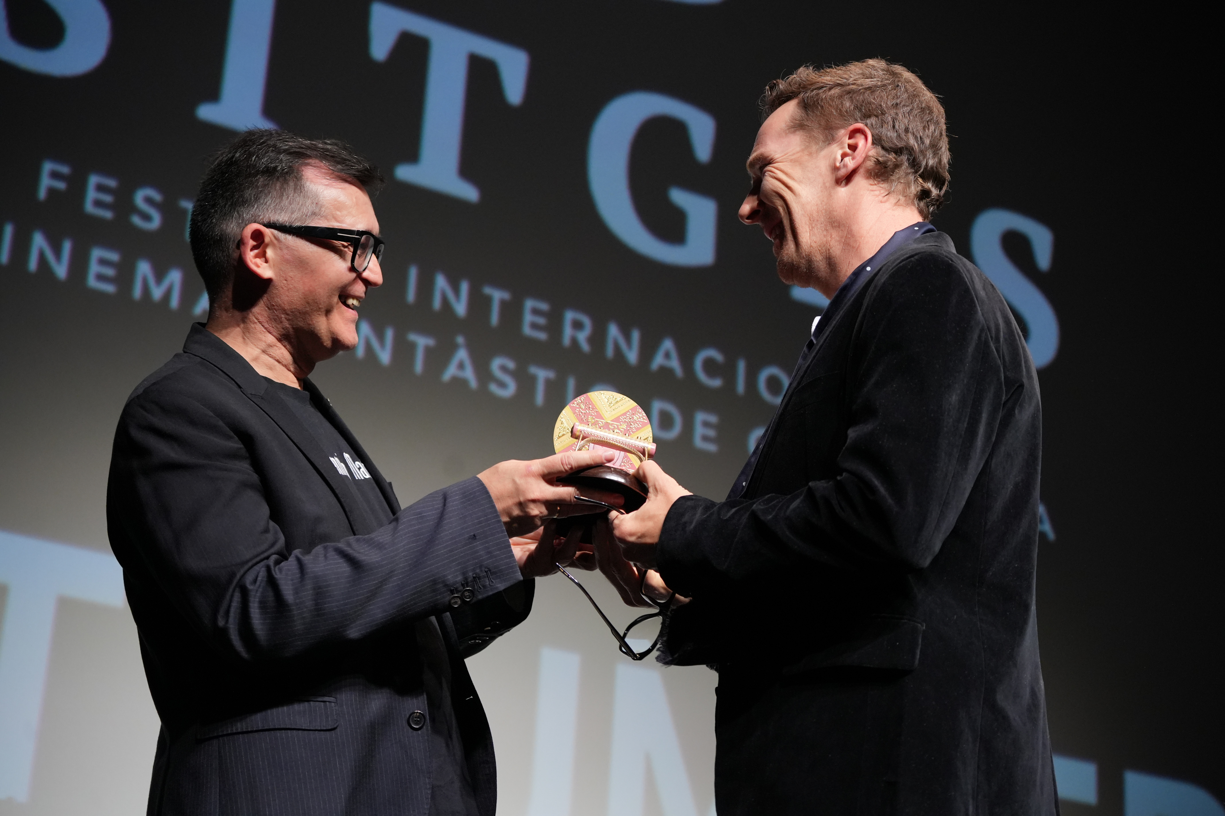 Actor Benedict Cumberbatch receives the Time Machine award