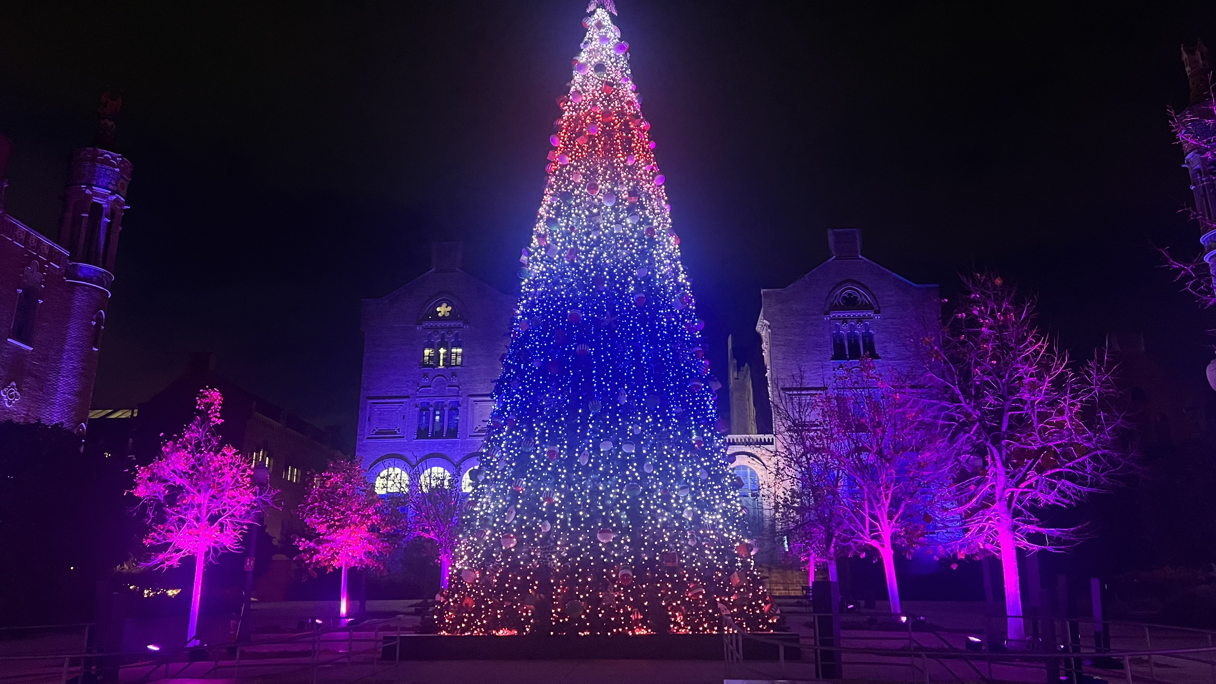 Sant Pau Hospital light display