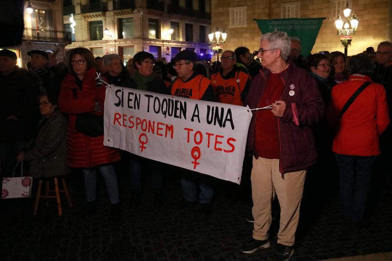 A January 2023 protest against violence against women in Barcelona