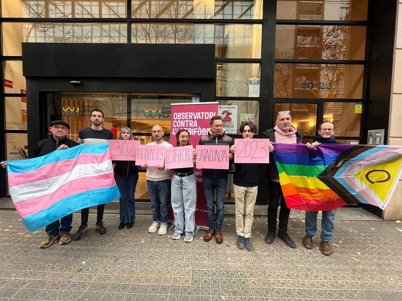 Members of the Observatori against LGBTI-phobia