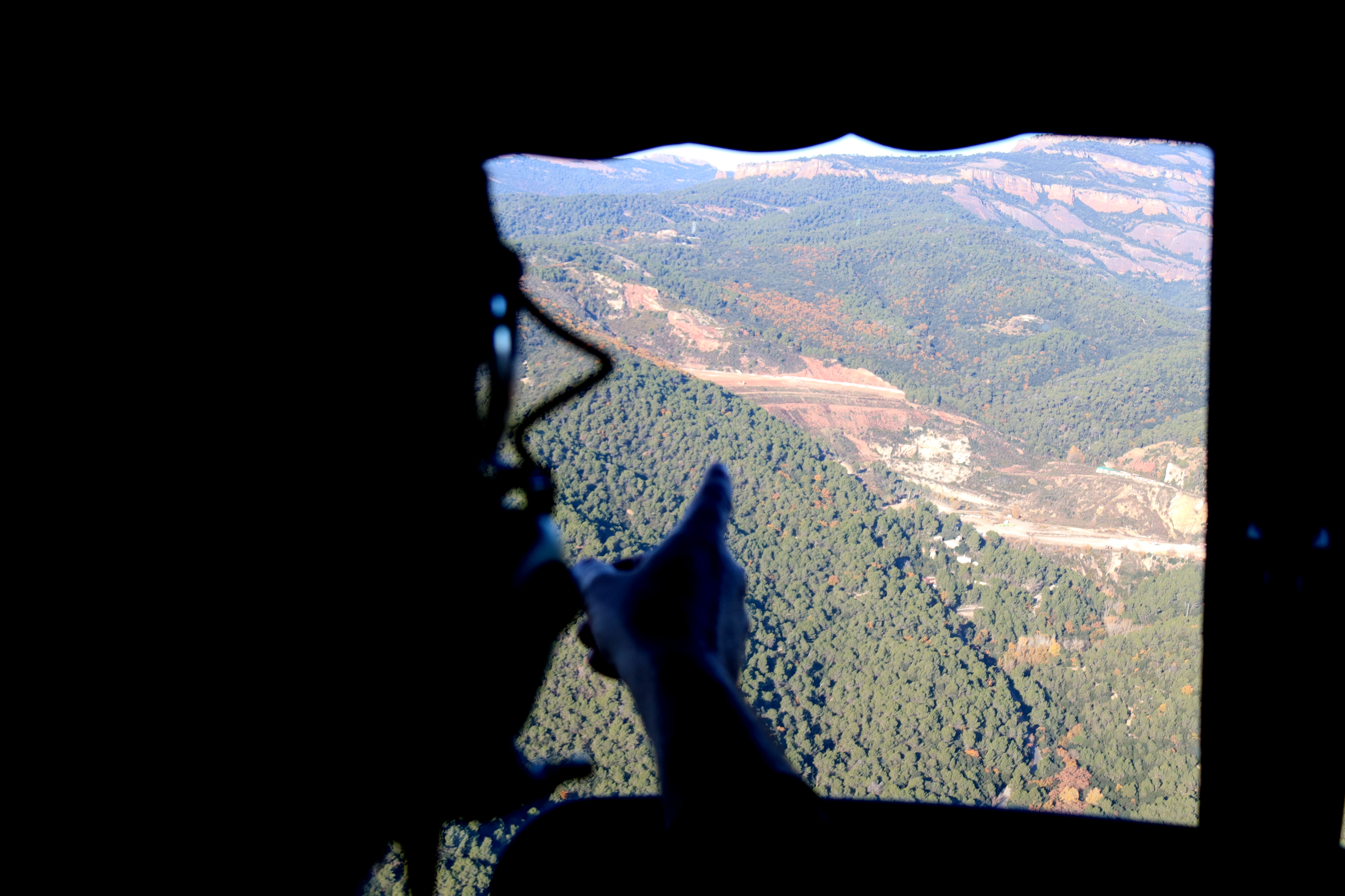 Forest rangers fly over Collserola Park to check ASF restrictions are being followed