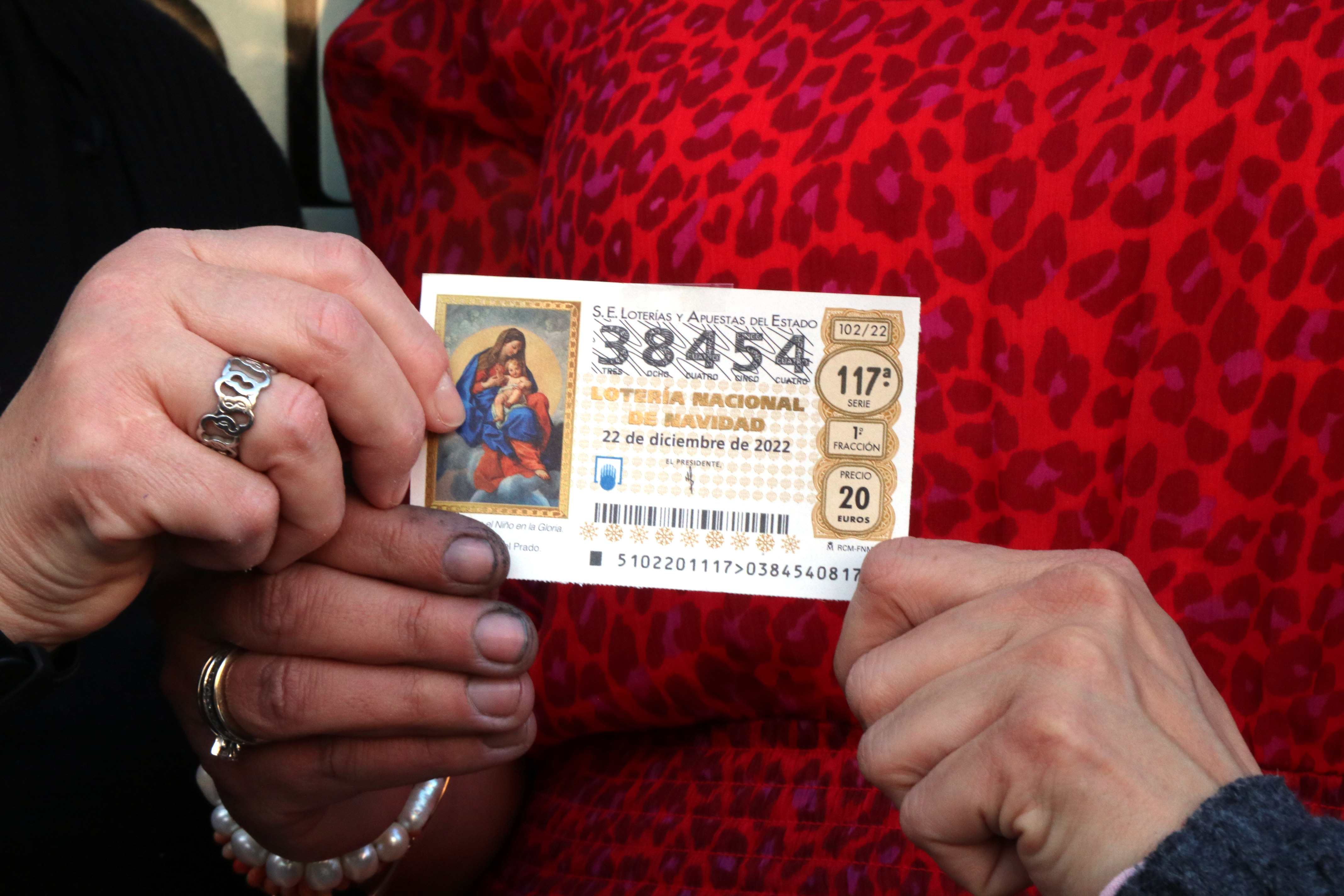 One of the awarded Christmas lottery tickets in Tarragona on December 22, 2022