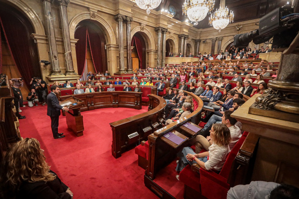 The Catalan parliament during the 2022 annual general policy debate