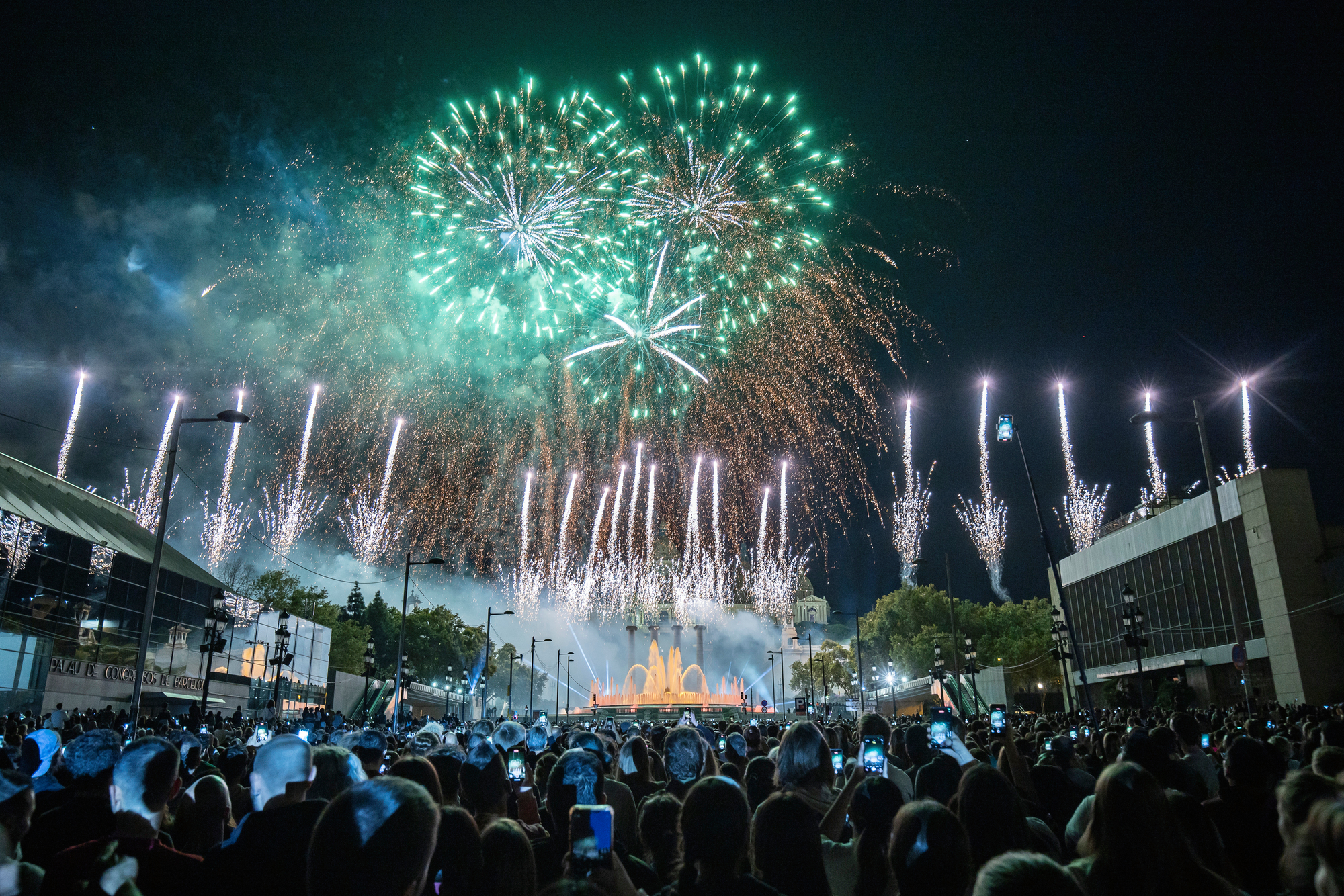 Barcelona's Piromusical during La Mercè