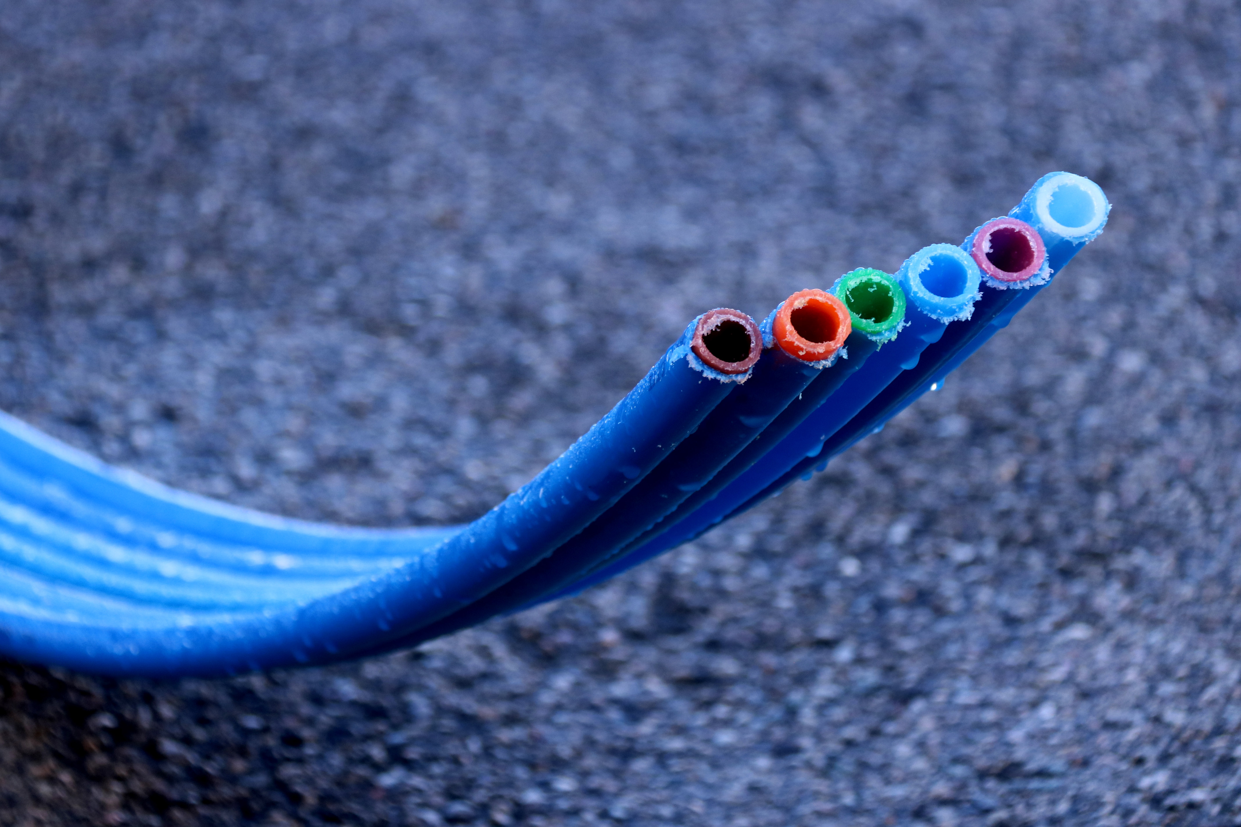 A picture of the optic fiber cables used across Catalonia