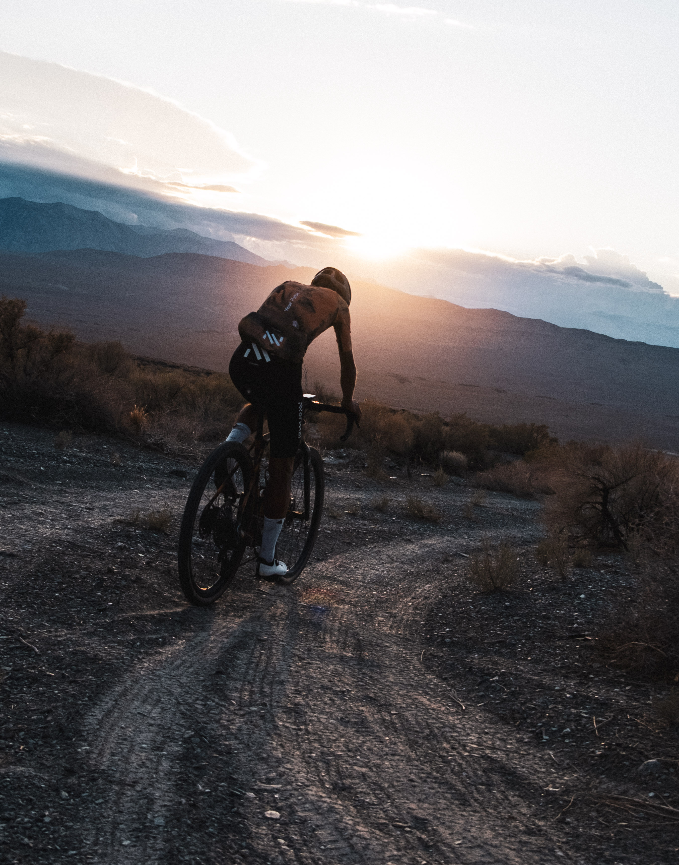 Jornet cycling on White Mountain