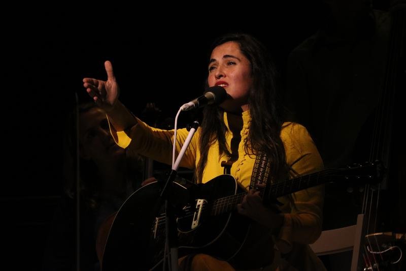 Picture of Sílvia Pérez cruz during one of her concerts in 2024