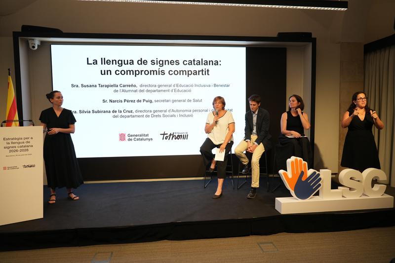 The presentation of the sign language strategy at the offices of the Department of Culture