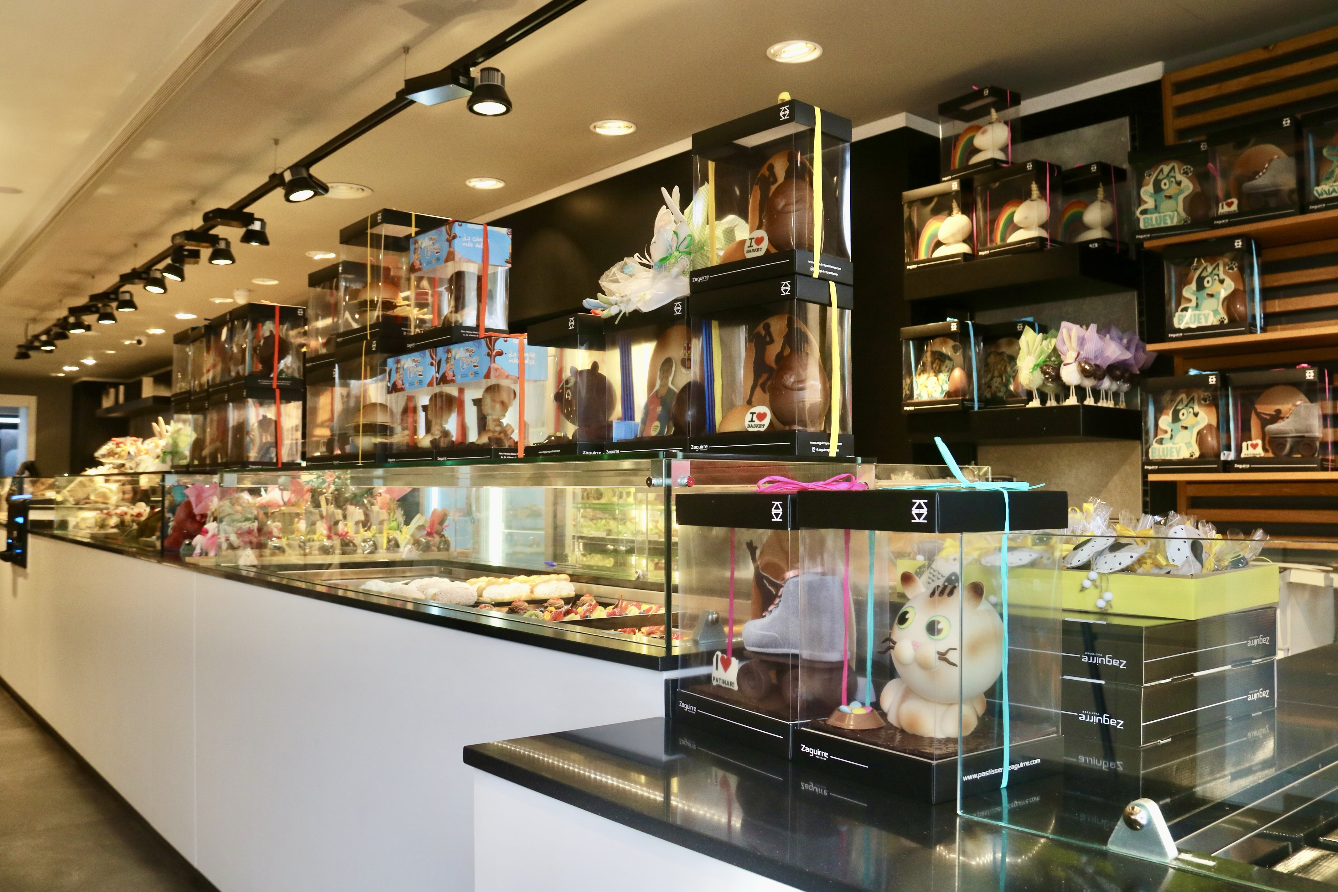 Different 'mones' at the Zaguirre bakery in Terrassa.