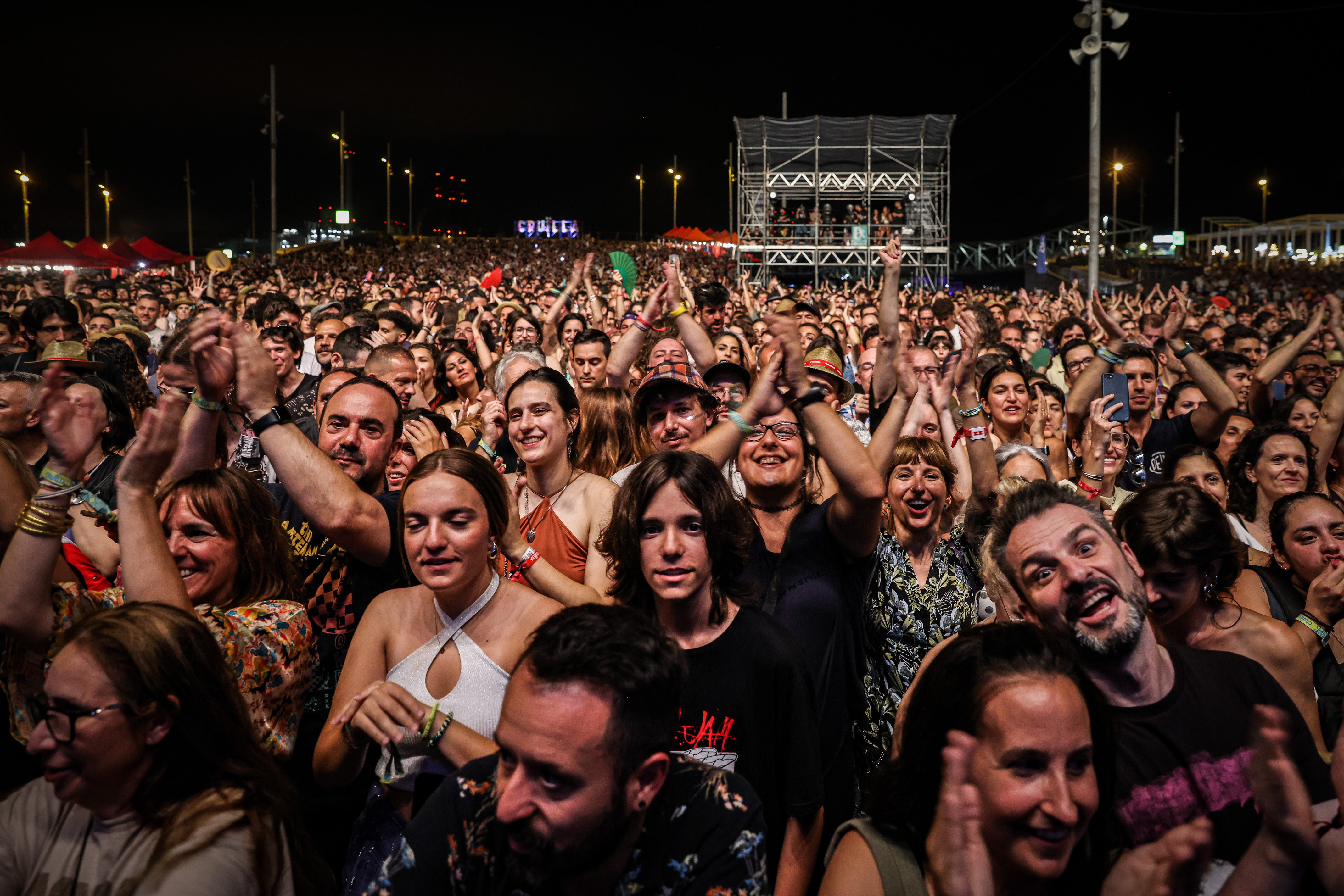 El públic del concert d'Amaral al Festival Cruïlla