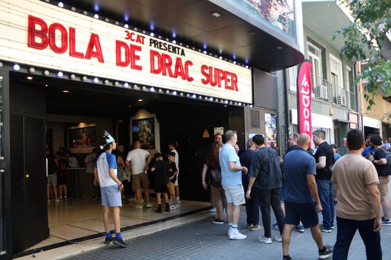 Queues outside Phenomena cinema for 'Dragon Ball Super'
