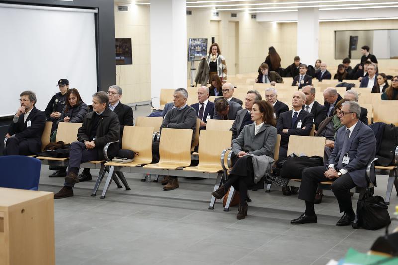 The family of Jordi Pujol at the National Court during the trial