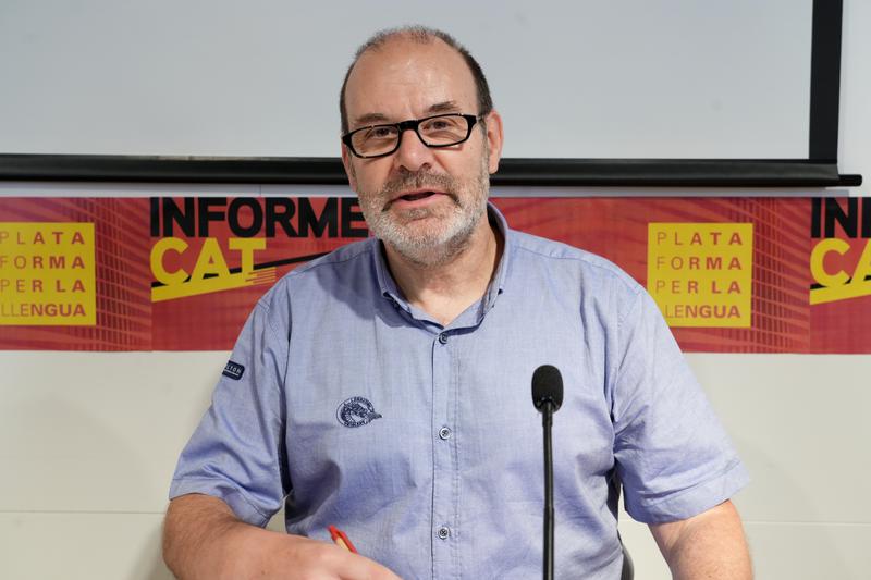 The president of the Language Platform, Òscar Escuder