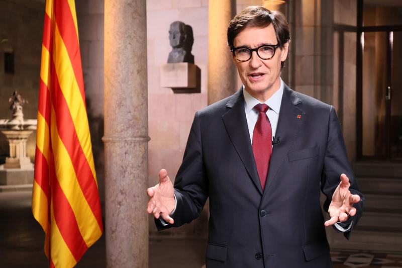 Catalan president Salvador Illa