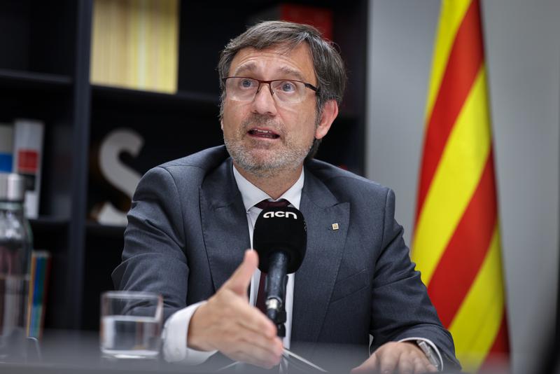 Francesc Xavier Vila, language policy minister, in an interview with ACN