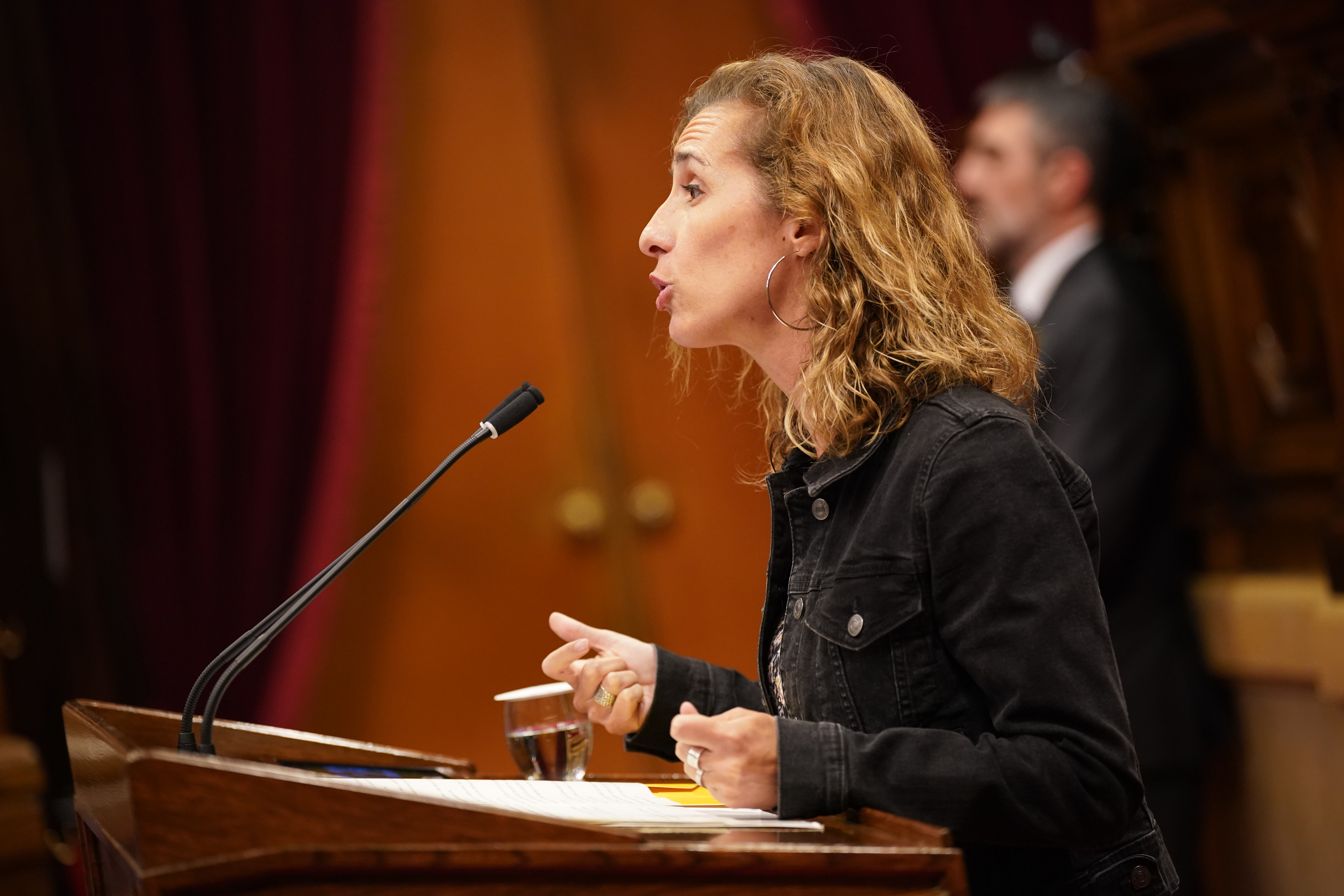 CUP MP Laia Estrada during the 2024 General Policy Debate.