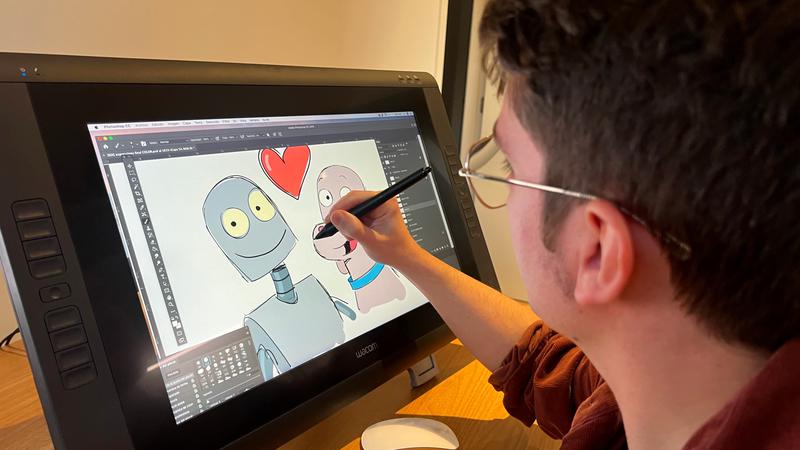 Illustrator Daniel Fernández Casas, Robot Dreams' lead character designer