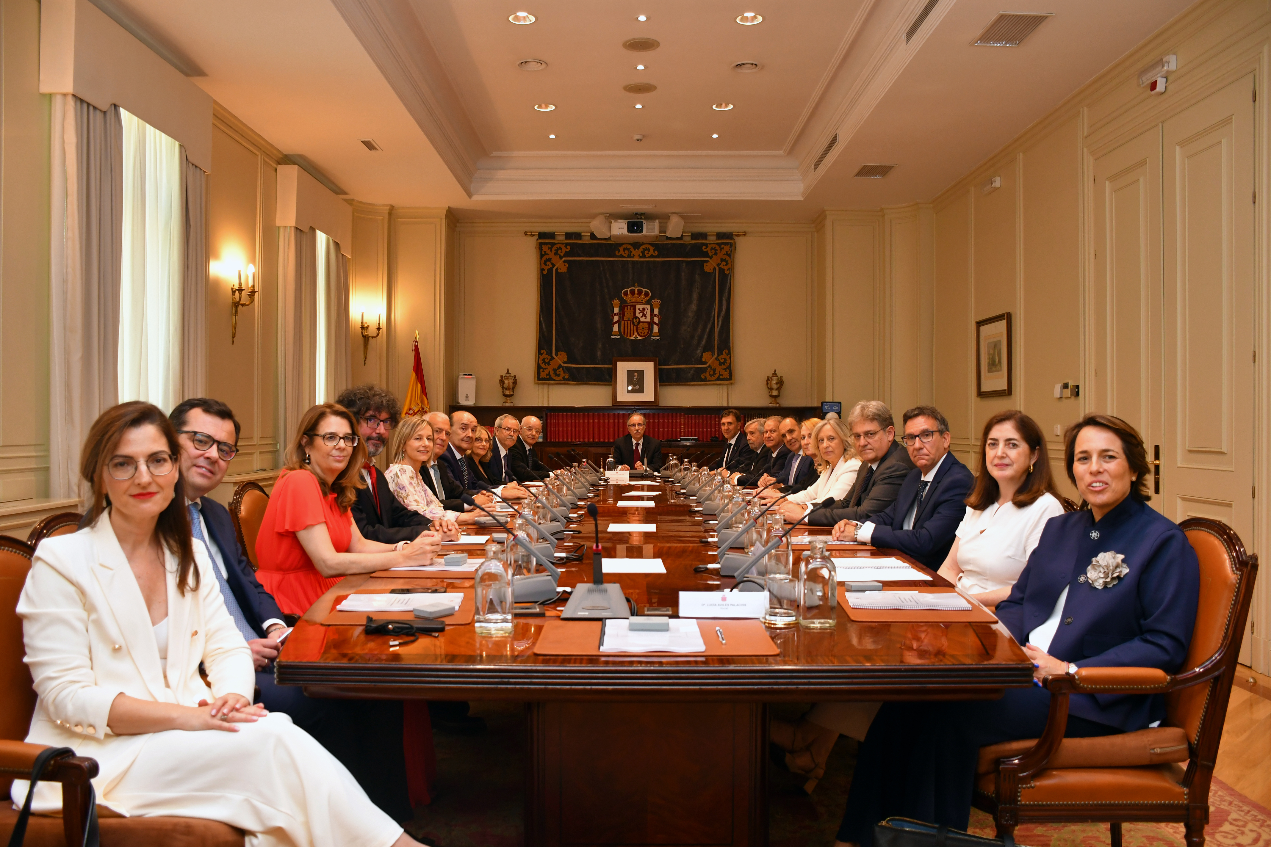 Members of Spain's top judicial body during a meeting in an archive photo