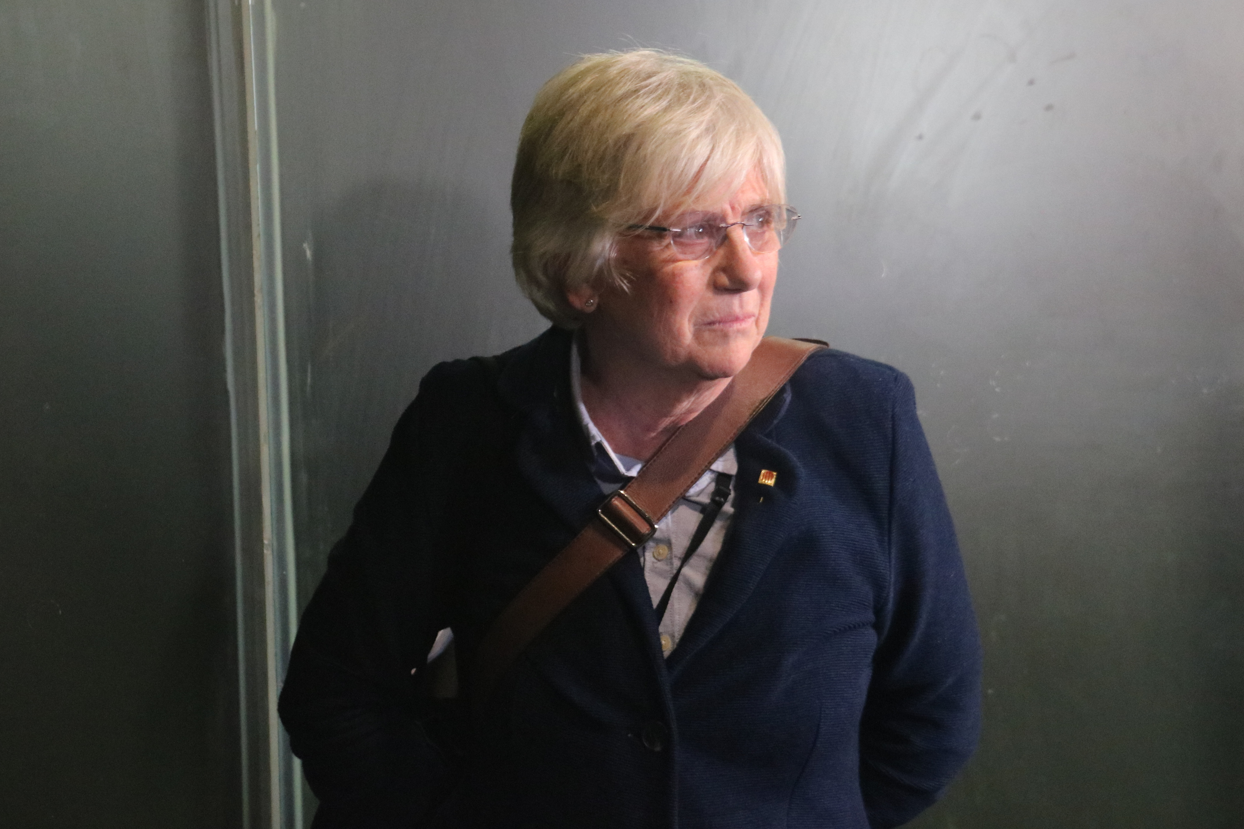 Former Catalan education minister Clara Ponsatí after appearing before a judge in Barcelona on March 28, 2023