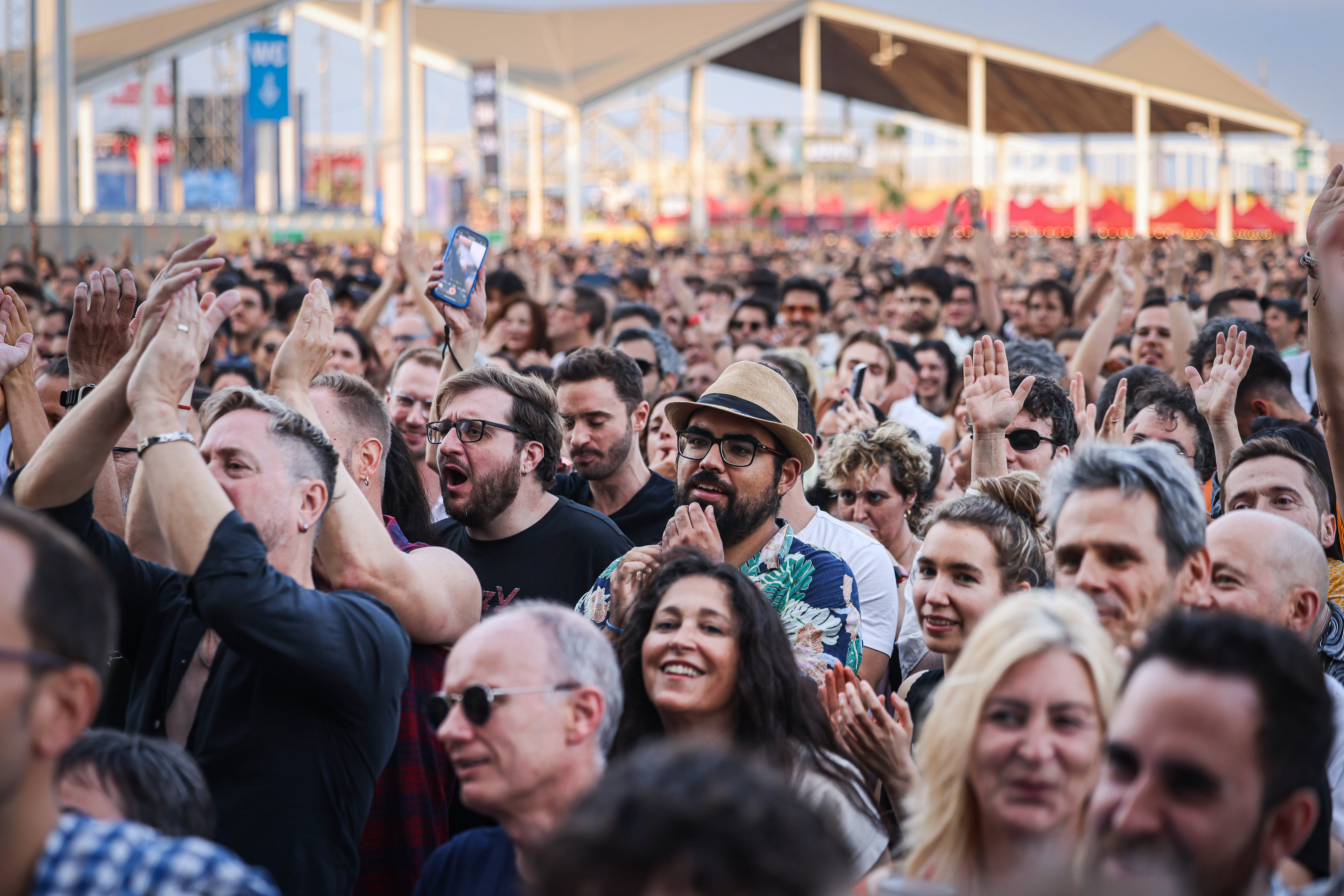 Music fans during the opening night at Primavera Sound 2025