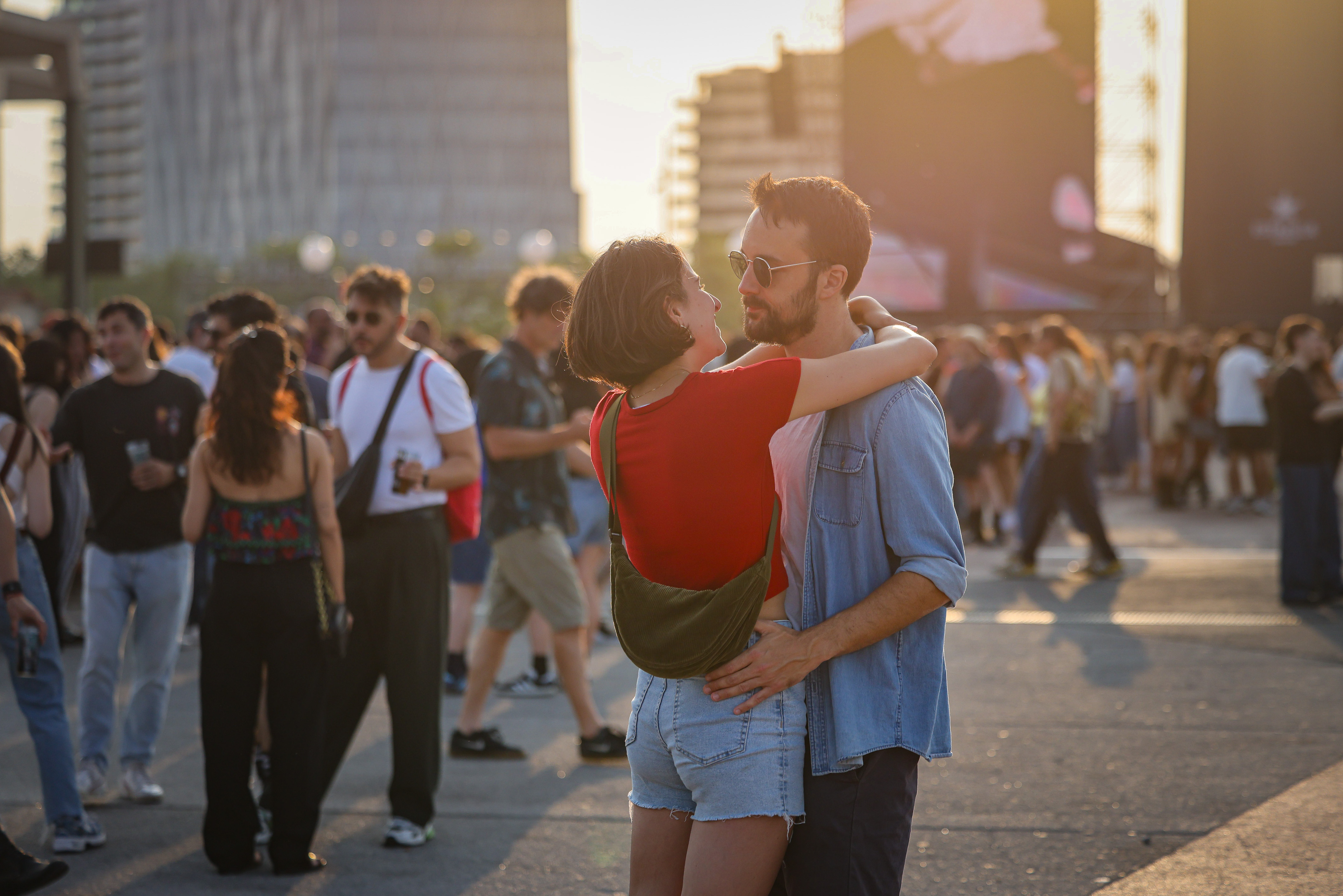 A couple at Primavera Sound