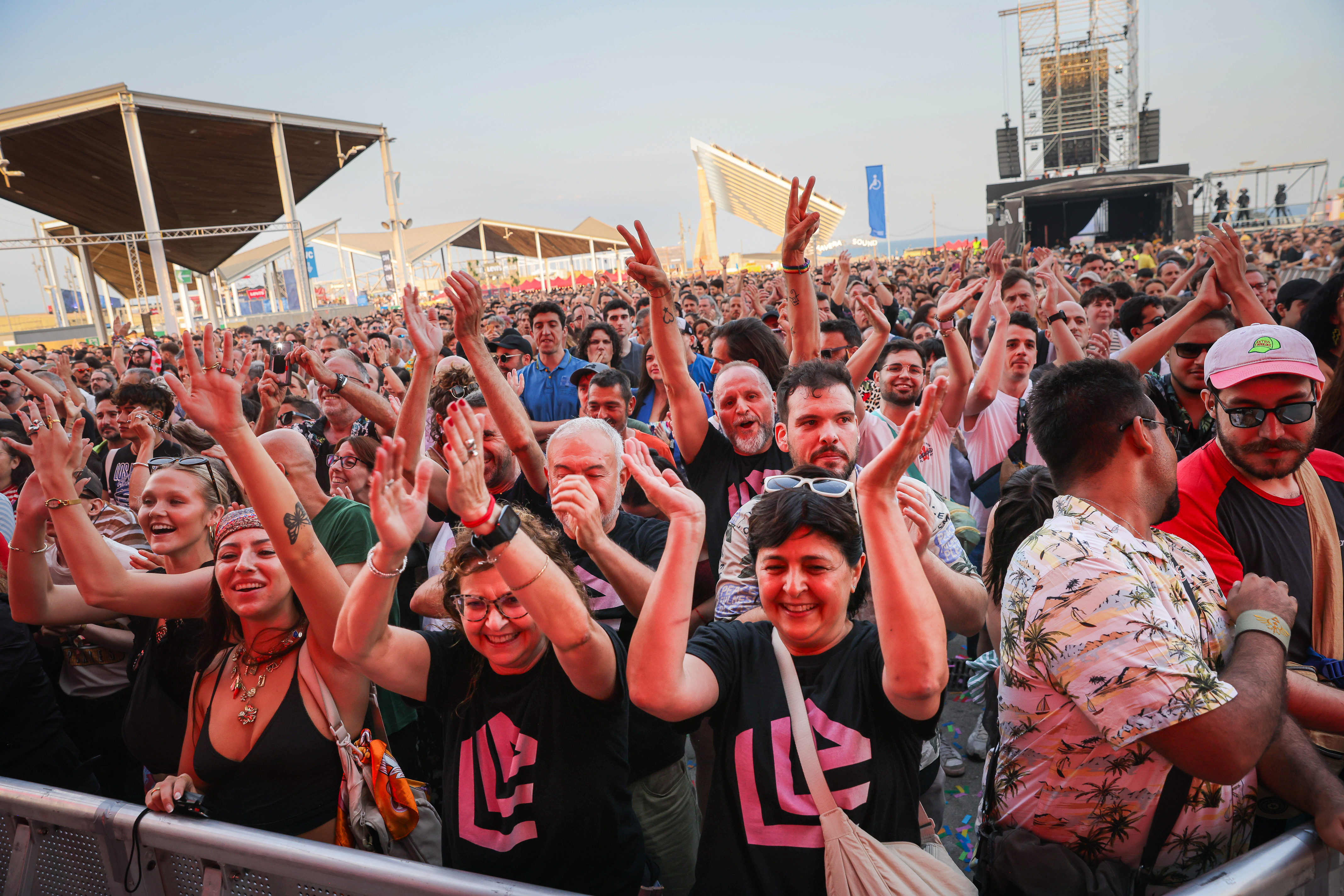 The crowd on the first day of Primavera Sound 2025