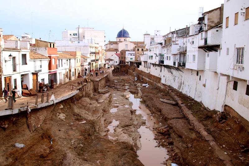 Torrent de Xiva, one of the towns hit by the floods in Valencia